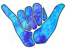 Shaka Watercolor Decal Sticker