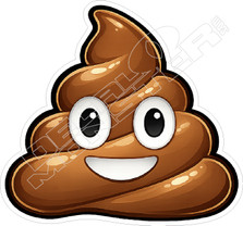 Shit Pile Emoji Decal Sticker