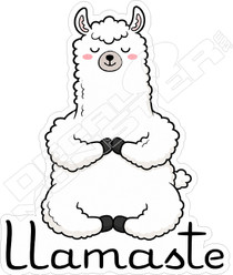 Llama Yoga Decal Sticker