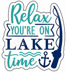 On Lake Time Decal Sticker