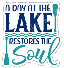 Lake Restores Soul Decal Sticker