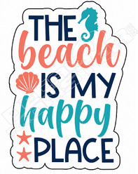 Beach Happy Place Decal Sticker