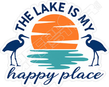  Lake Happy Place Decal Sticker
