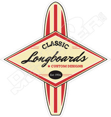 Classic Longboards Decal Sticker