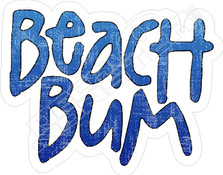 Beach Bum Decal Sticker