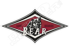 Bear Surf Boards Decal Sticker