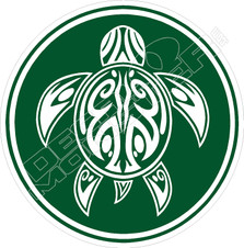 Tribal Turtle Decal Sticker