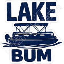  Lake Bum Pontoon Boat Decal Sticker