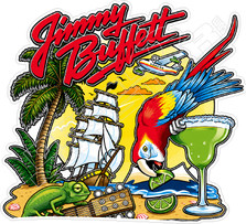 Jimmy Buffet Margaritaville Decal Sticker