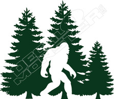 Bigfoot Forest Decal Sticker