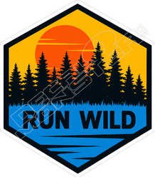  Run Wild Decal Sticker