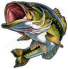 Large Mouth Bass Decal Sticker