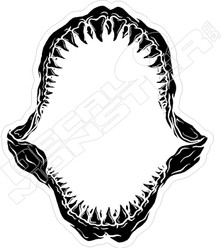 Shark Jaw Decal Sticker