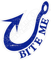 Bite Me Fish Decal Sticker
