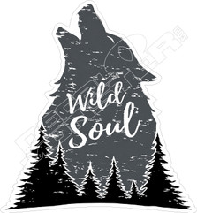 Wild Soul Wolf Decal Sticker