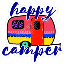 Happy Camper4 Decal Sticker