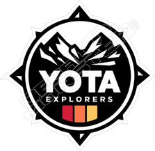 Yota Explorers Compass Decal Sticker