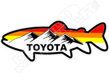 Toyota Truck Fishing Decal Sticker