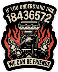 Drag Race If You Understand Decal Sticker
