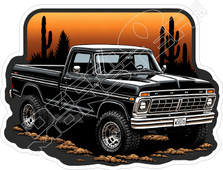 Vintage 70s Ford F150 Decal Sticker