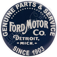 Ford Motor Co Service Decal Sticker
