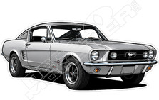 1967 Mustang Decal Sticker