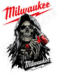 Milwaukee Grim Reaper Decal Sticker