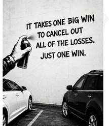 One Big Win Decal Sticker