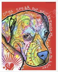 Dogs Speak Decal Sticker