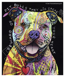 Pit Bulls Steal Your Heart Decal Sticker