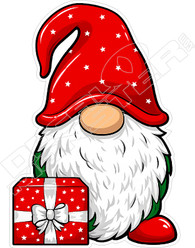 Christmas Gnome Decal Sticker