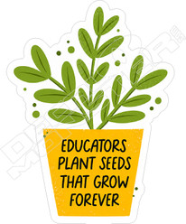 Educators Plant Seeds Decal Sticker