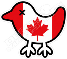 Canada Bad Birdy Golf Decal Sticker