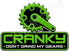 Cranky Dont Grind My Gears Decal Sticker