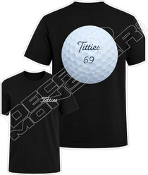 Titties 69 Golf T Shirt Decal Sticker