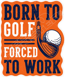 Born to Golf4 Decal Sticker