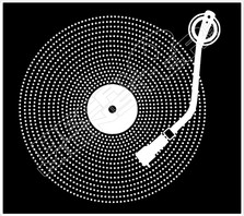 Turntable Art Decal Sticker