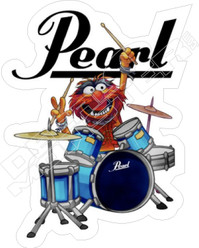 Pearl Drums Animal Muppets Decal Sticker