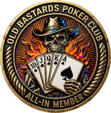 Old Bastards Poker Club Decal Sticker