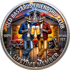 Old Bastards Friendship Club1 Decal Sticker