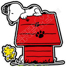 Snoopy Woodstock Playing Decal Sticker