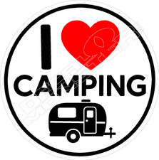  I Love Camping2 Decal Sticker