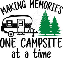Making Memories One Campsite Decal Sticker
