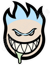 Spitfire Blue Hair Decal Sticker