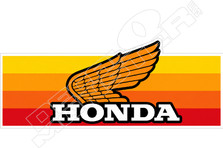 Honda Motorcycle Retro Decal Sticker