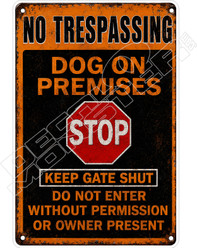 Dog On Premises Decal Sticker