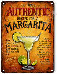 Authentic Margarita Recipe Decal Sticker