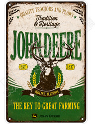 John Deere Key To Great Farming Decal Sticker