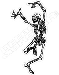 Skeleton Dance Decal Sticker