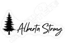 Alberta Strong Contour Cut Decal Sticker